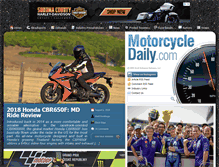 Tablet Screenshot of motorcycledaily.com